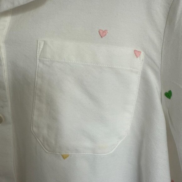 Sezane Tomboy Shirt with Rainbow Hearts (Excellent Condition Size 6) - Picture 4 of 10